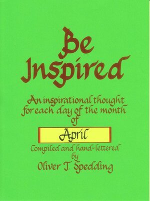 cover image of Be Inspired--April